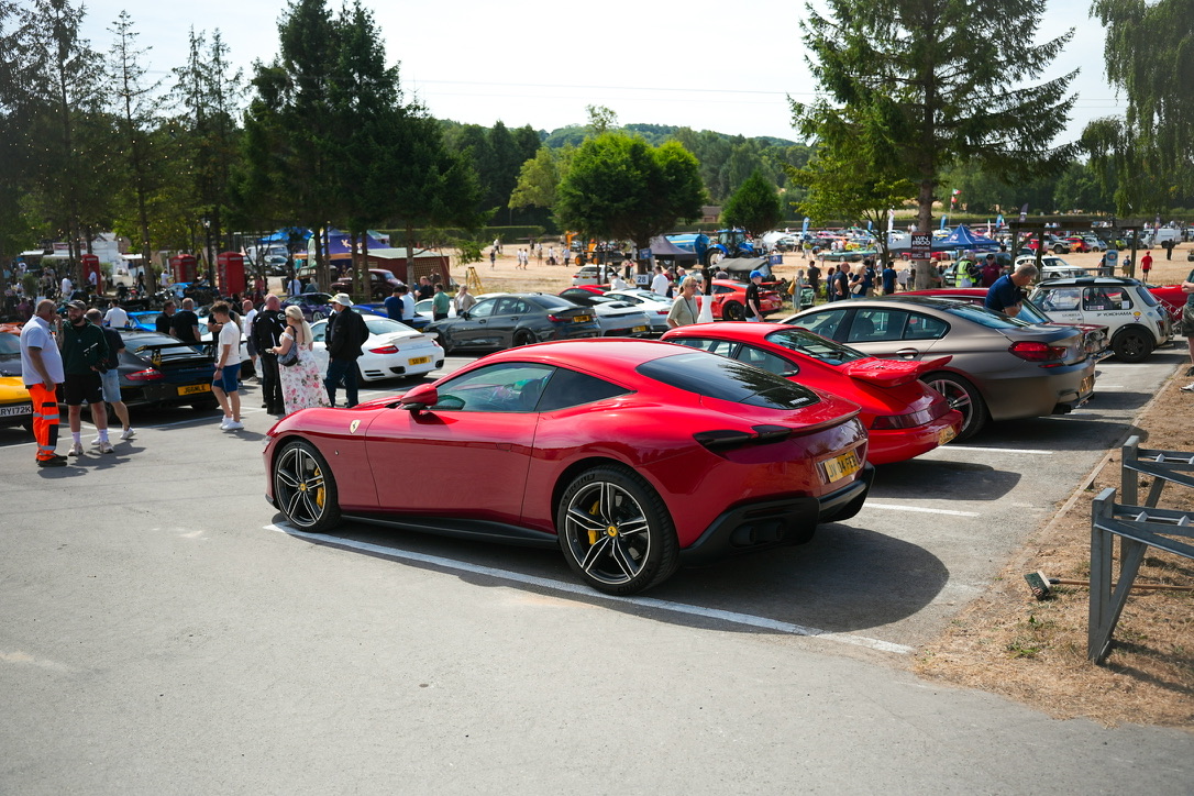 Ferrari Roma parked at the venue