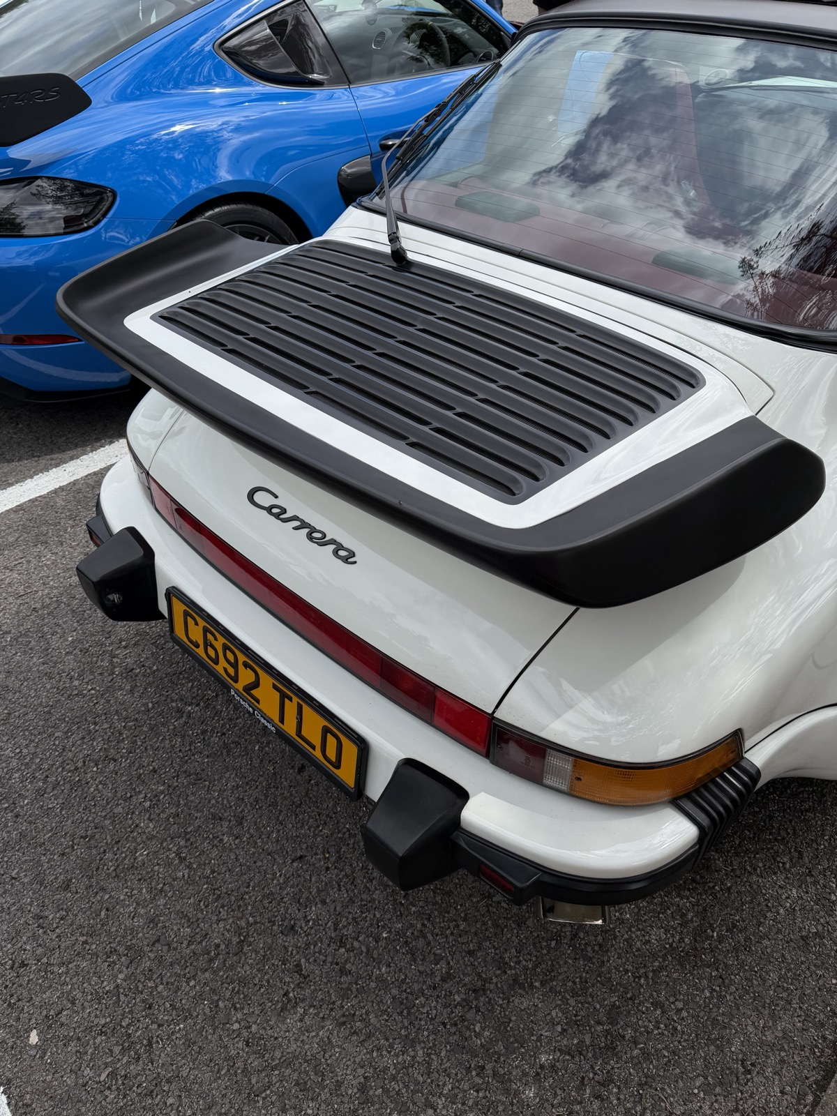 Detail shot of a Porsche Carrera